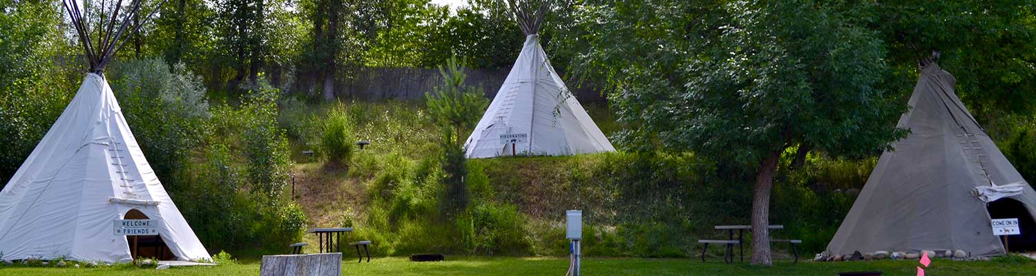 Tipis at Pine Near RV Park